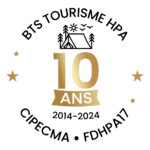 LOGO 10 ANS BTS TOURISME HPA