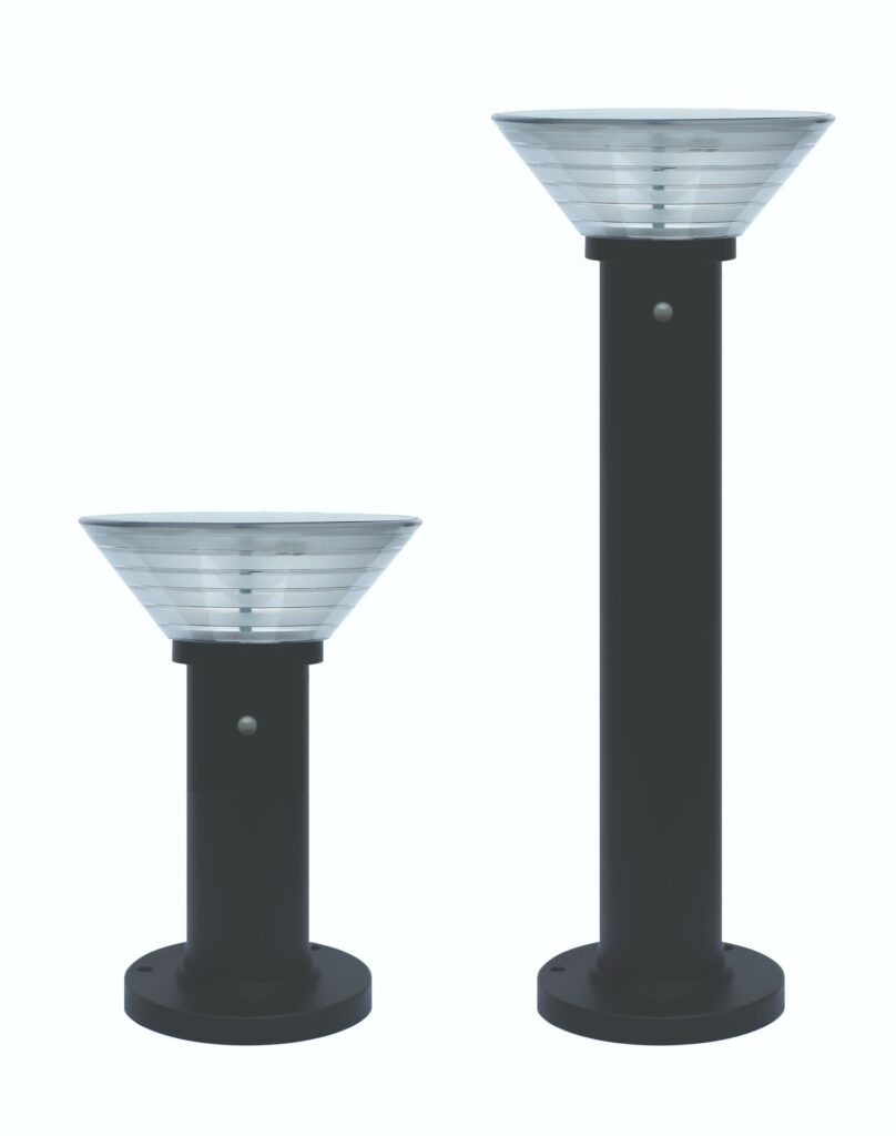 Borne solaire B021-80 – 3000K – plusieurs variantes taille / applique / emboîtable