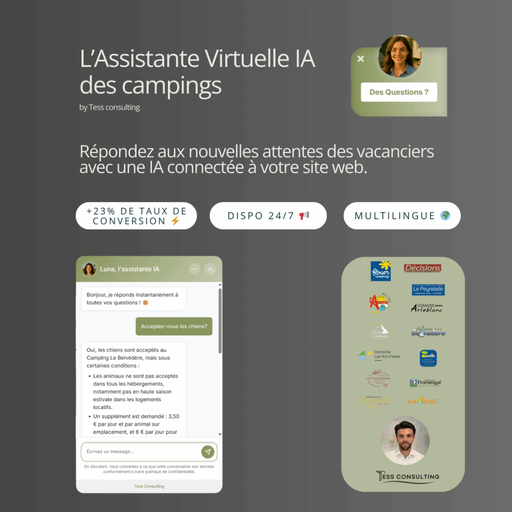 L’assistante virtuelle IA des campings