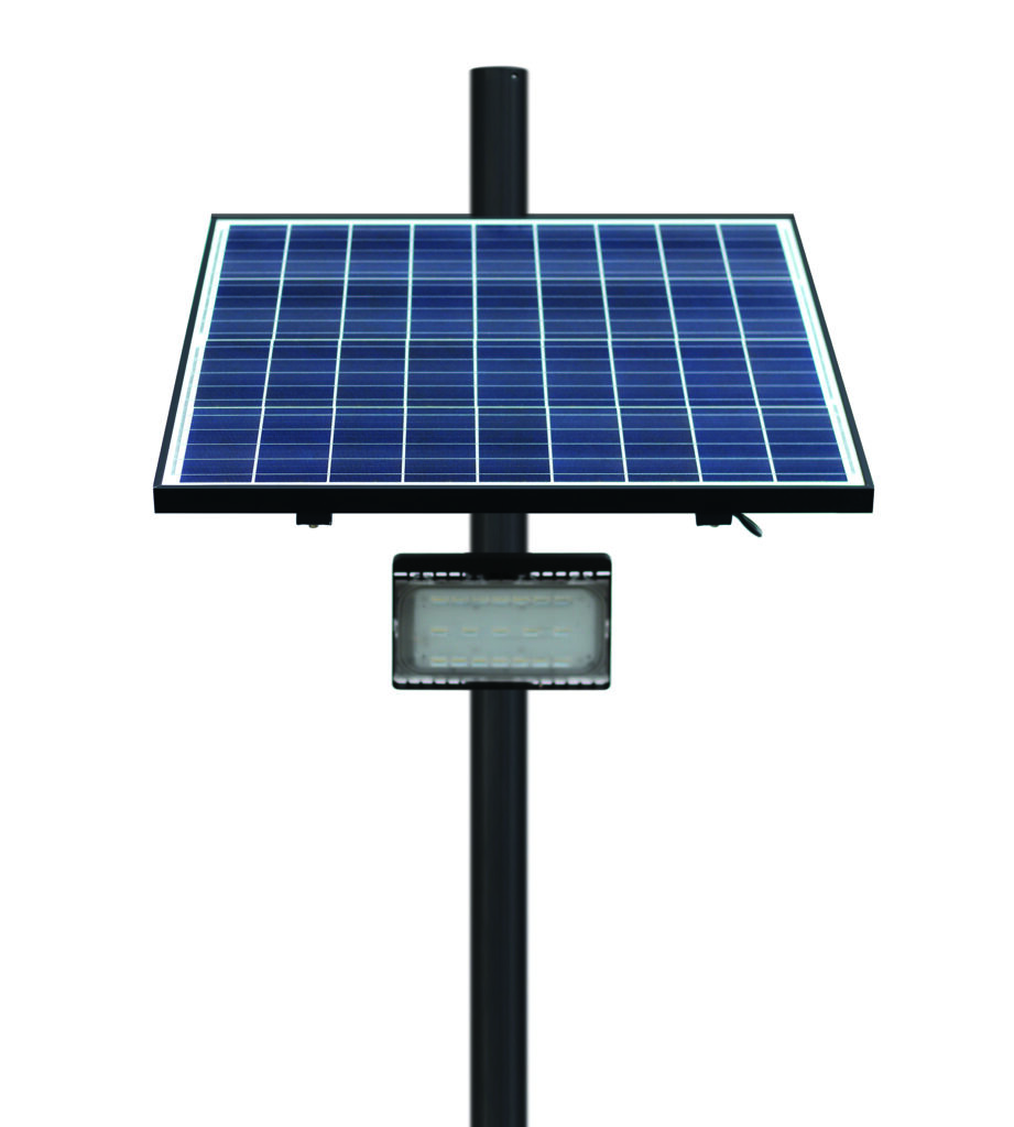 Projecteur solaire autonome PB avec ensemble panneau / batterie gamme de 2100 à 4200lm – 3000K –