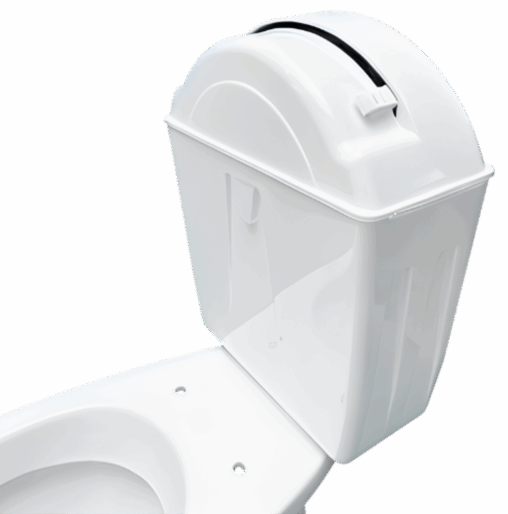 WC équipé d’un réservoir WATERFLUSH "bouton curseur"